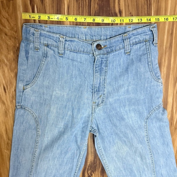 Vintage Original 70s Levi’s Stratus Light Blue Flare Jeans - Picture 5 of 16